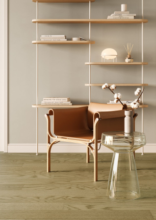 Кварцевый паркет Quartz Parquet Классик Дуб Флэт Уайт 1258-55 5/0.6 мм